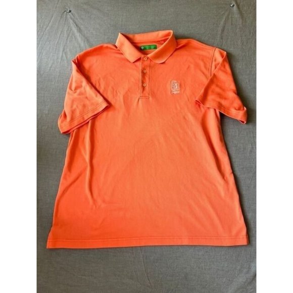 Oxford Golf Sawgrass Polo Shirt Adult Extra Large Orange Short Sleeve Mens - Picture 1 of 9